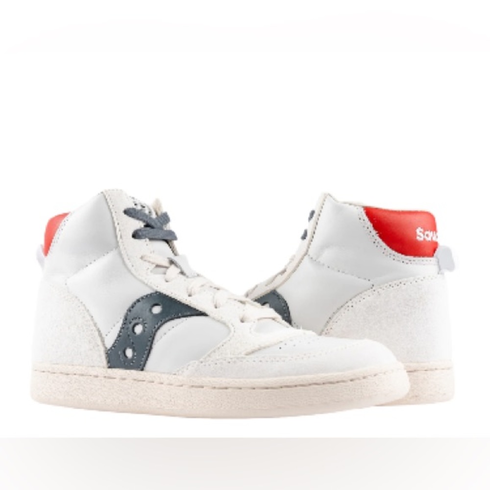 NWT Saucony Jazz Court White Leather High Tops Womens 7.5